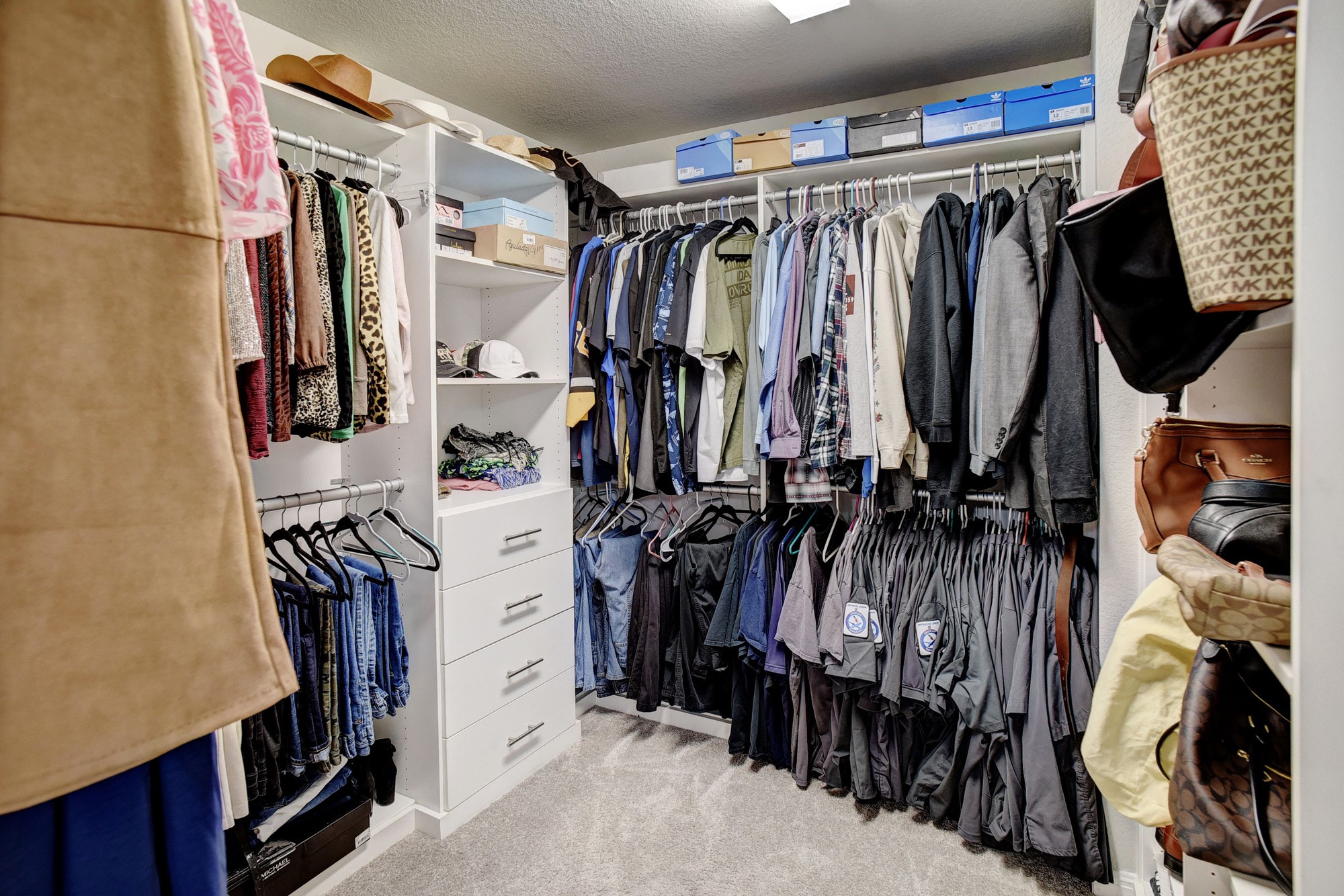 210 Cold Spg Loop Bastrop, TX 78602 - Photo 29 of 40 Walk in closet featuring light carpet