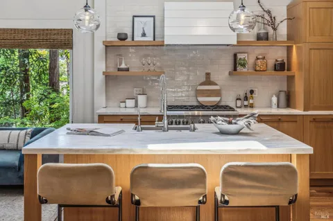 a view of a dining room and livingroom view