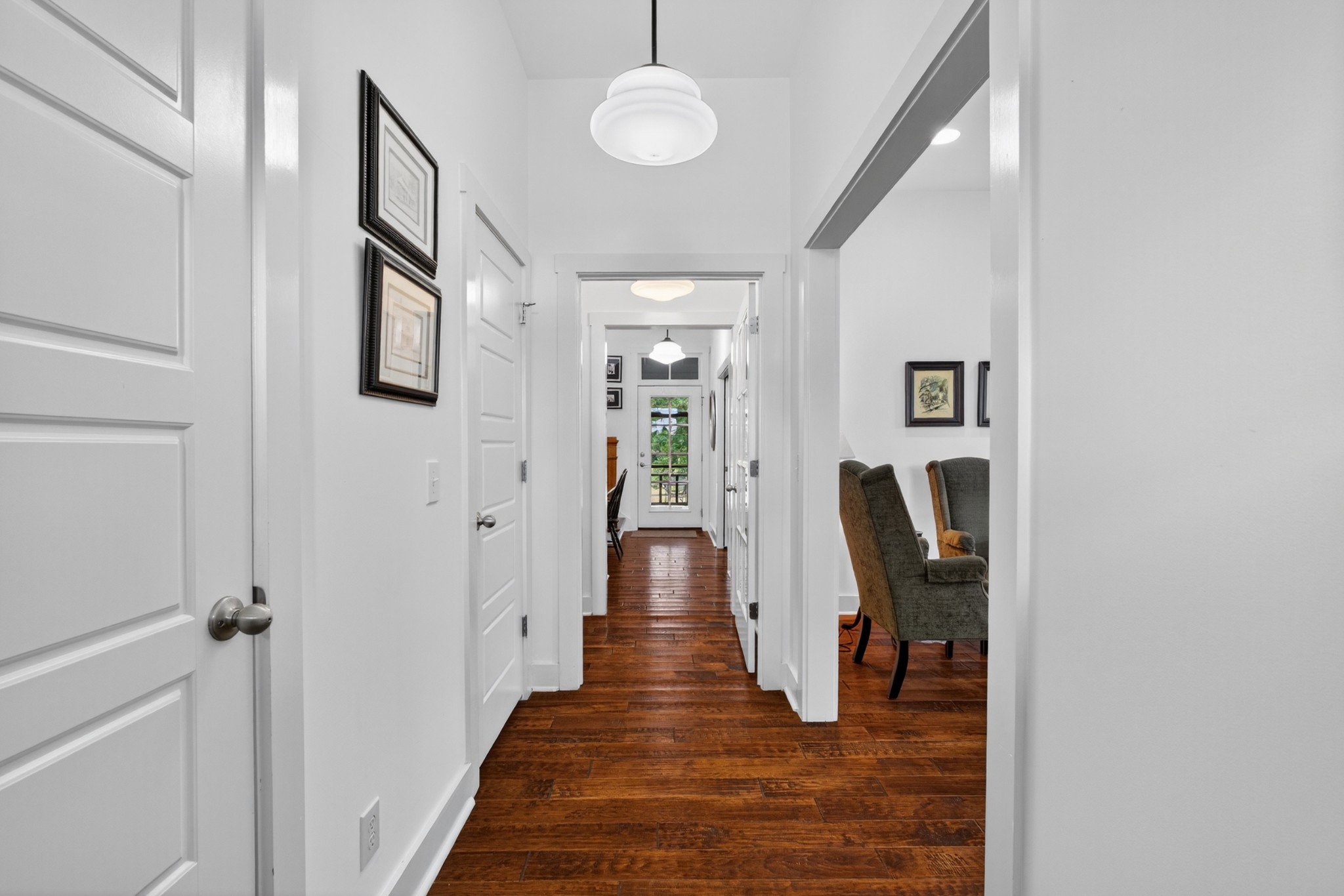 123 Jones Road Taft, TN 38488 - Photo 8 of 87 a view of a hallway with wooden floor and staircase