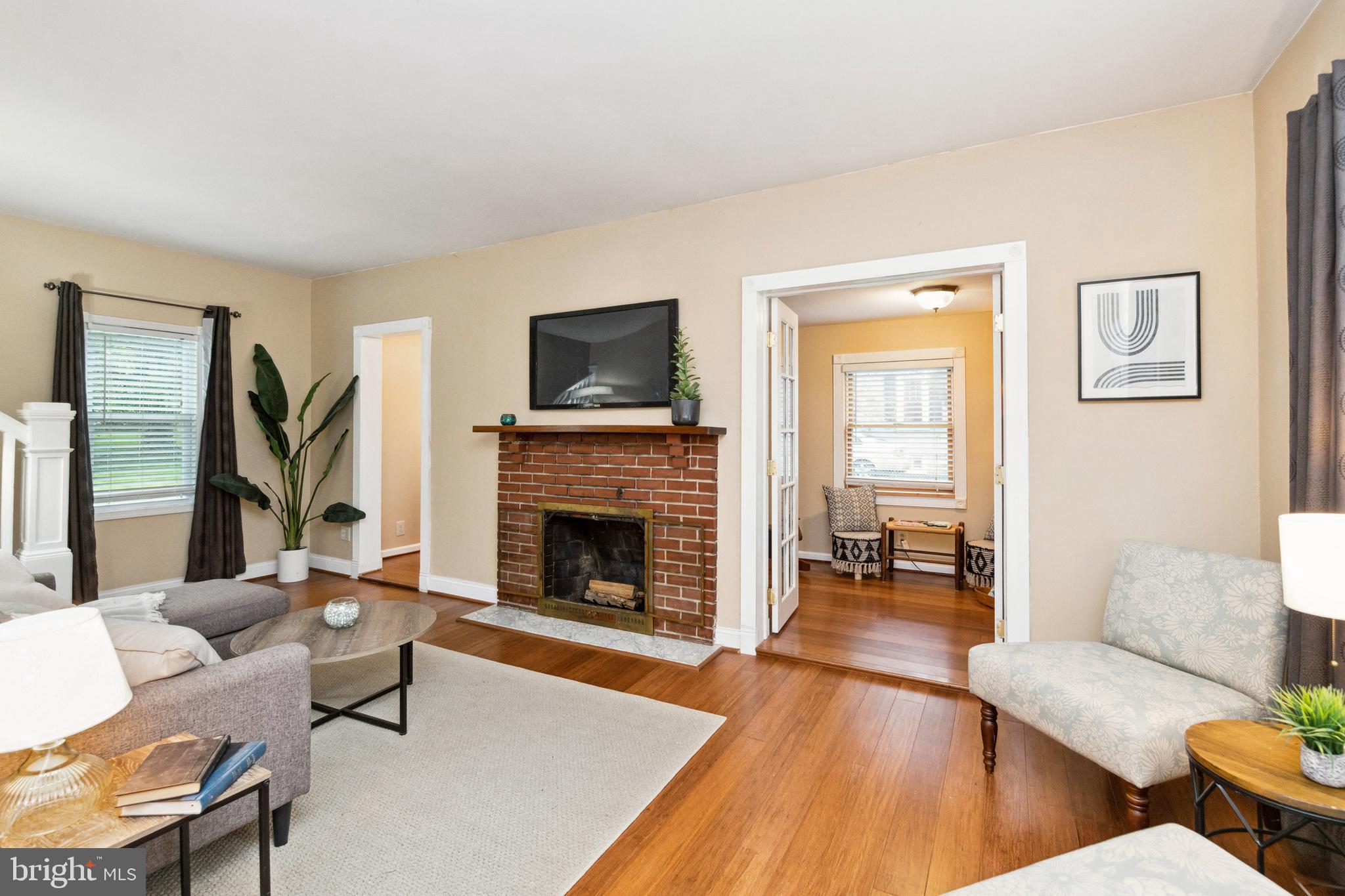 45 Cinder Road Lutherville-Timonium, MD 21093 - Photo 4 of 41 Charming Decor Offer a LR with a Wood Burning FP