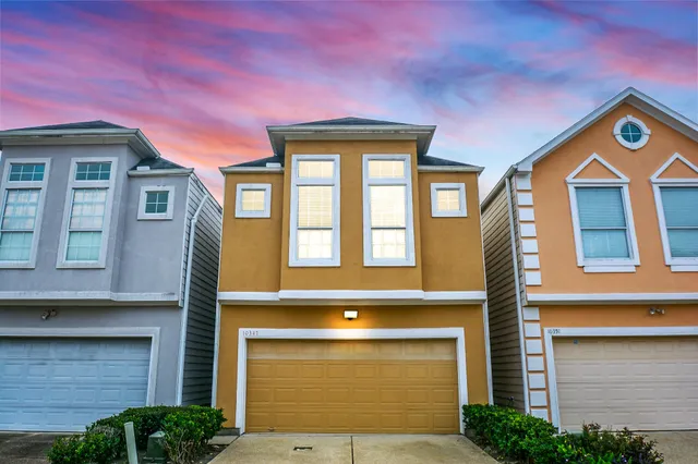 a front view of a house