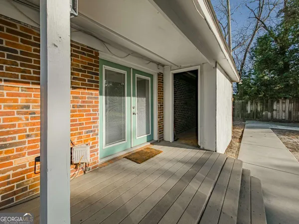 a view of outdoor space and deck