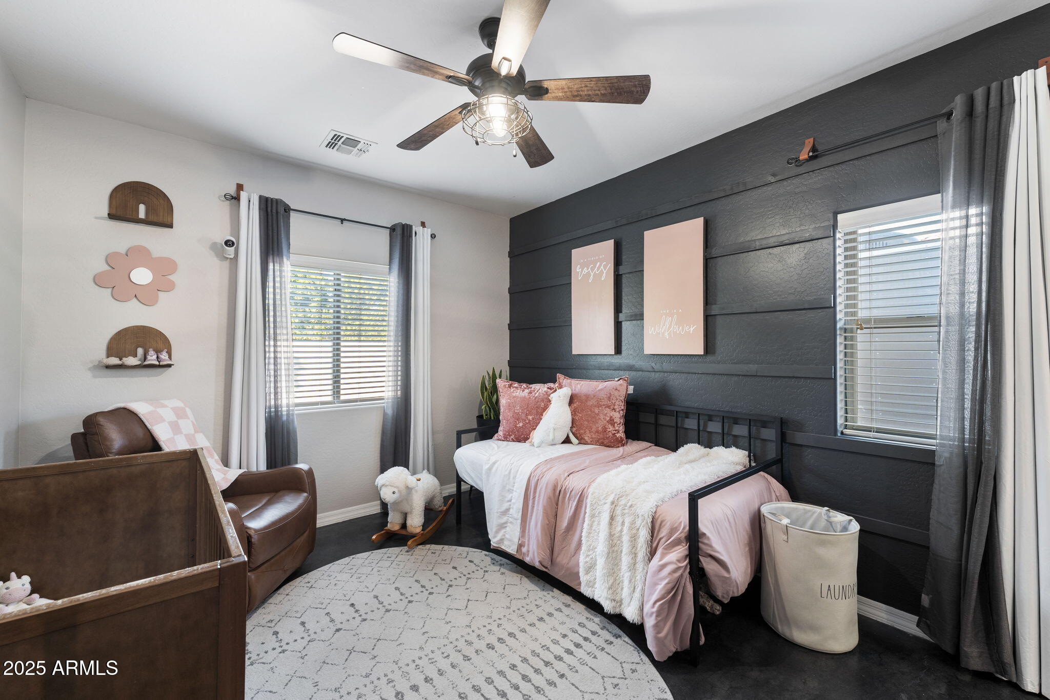 21932 East Rosa Road Queen Creek, AZ 85142 - Photo 11 of 19 a bedroom with two beds and a large window