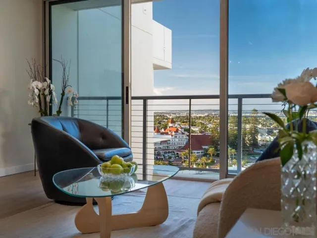 a living room filled with furniture