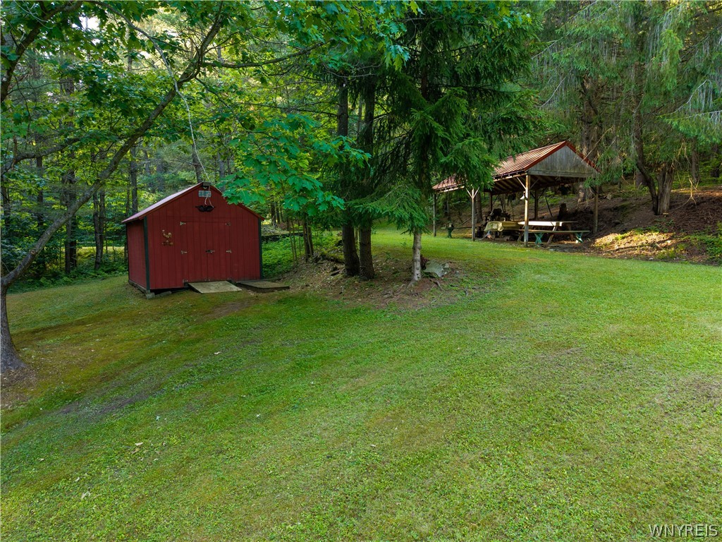 9173 Lyman Road Clarksville, NY 14727 - Photo 37 of 48 Shed and Pavilion
