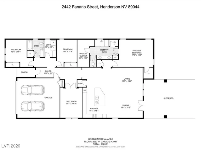 $600,000 | 2442 Fanano Street, Henderson, NV 89044