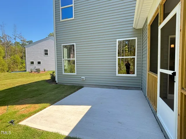 a view of a city street from a balcony