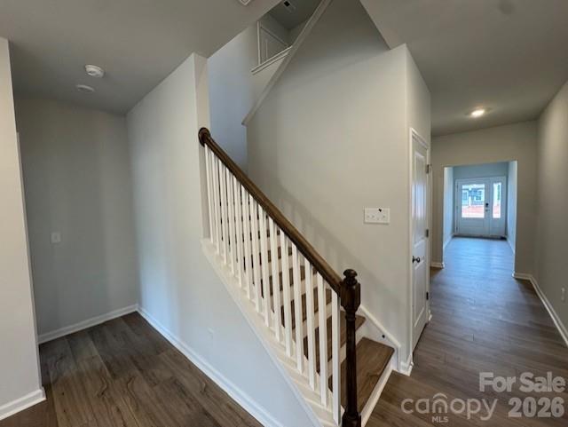 206 Rodeo Drive Shelby, NC 28150 - Photo 16 of 19 a view of a hallway with wooden floor and staircase