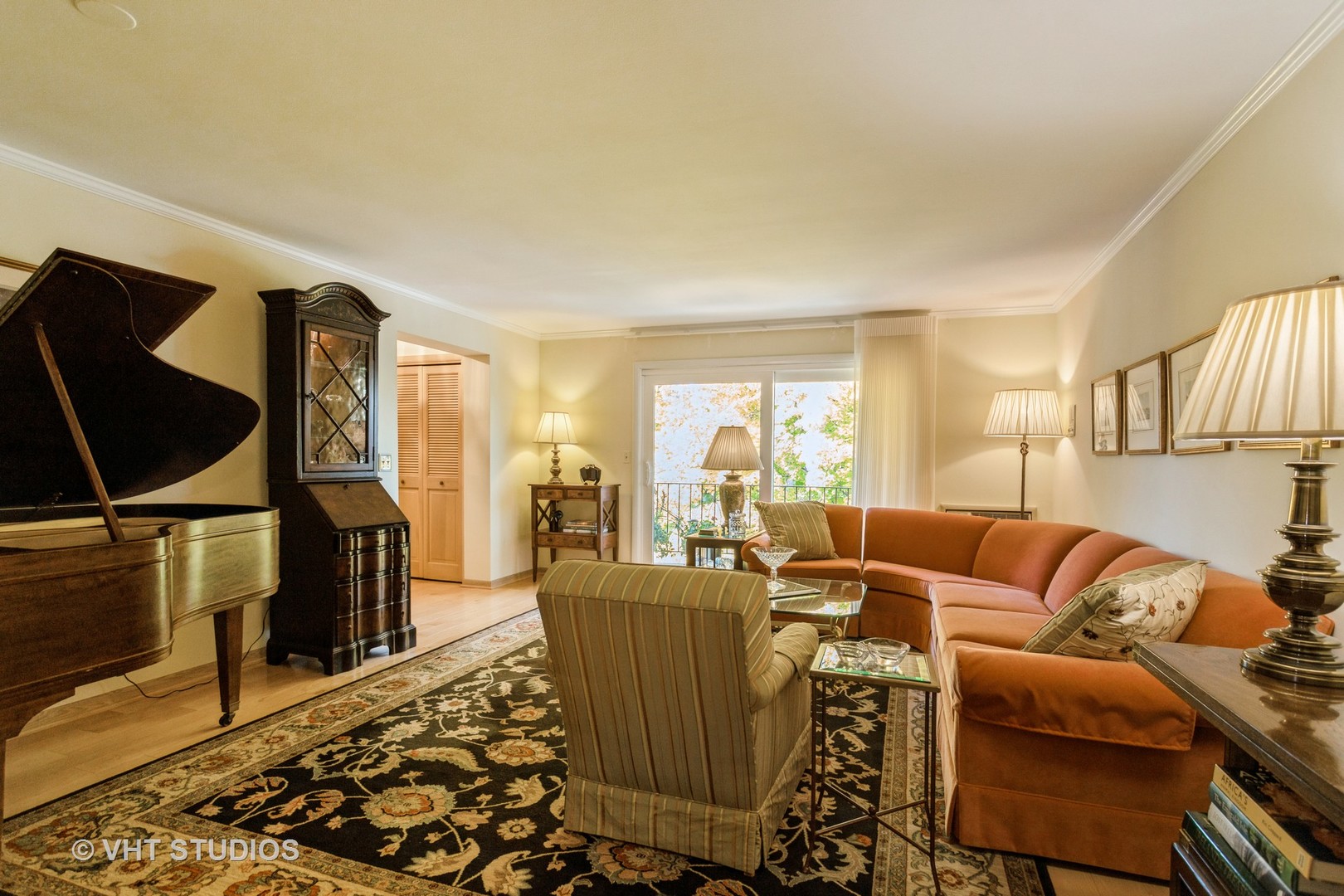 4545 North Long Avenue, Unit 3D Chicago, IL 60630 - Photo 5 of 19 a living room with furniture a flat screen tv and a window