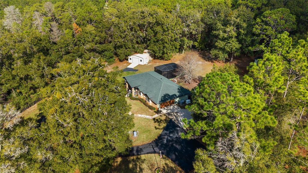 12861 Southwest 45th Lane Road Ocala, FL 34481 - Photo 58 of 73 an aerial view of a house with a yard