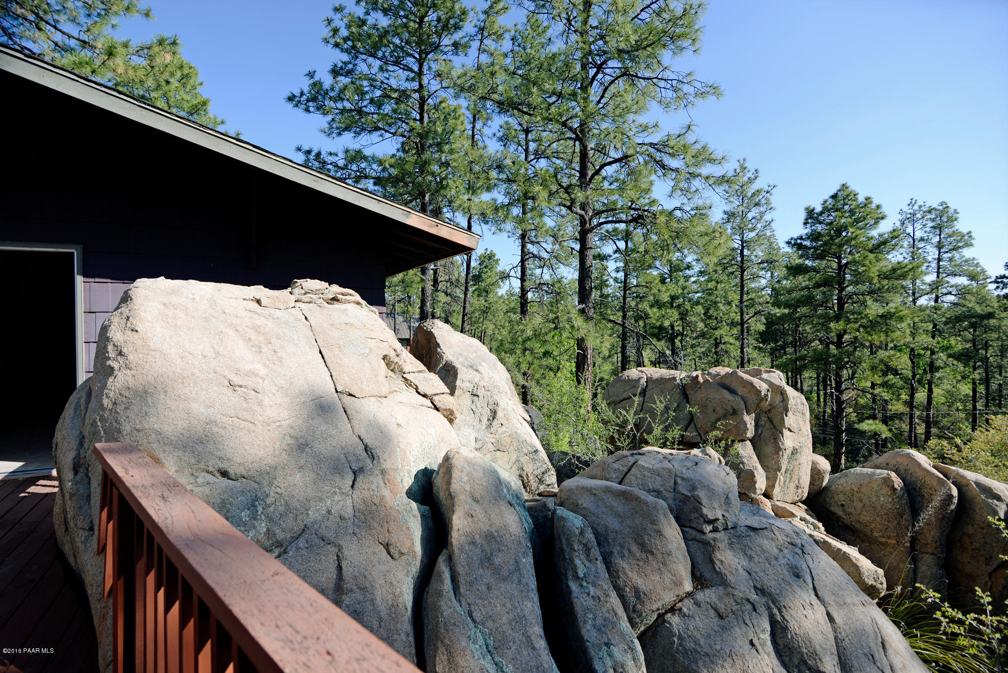 View from side deck