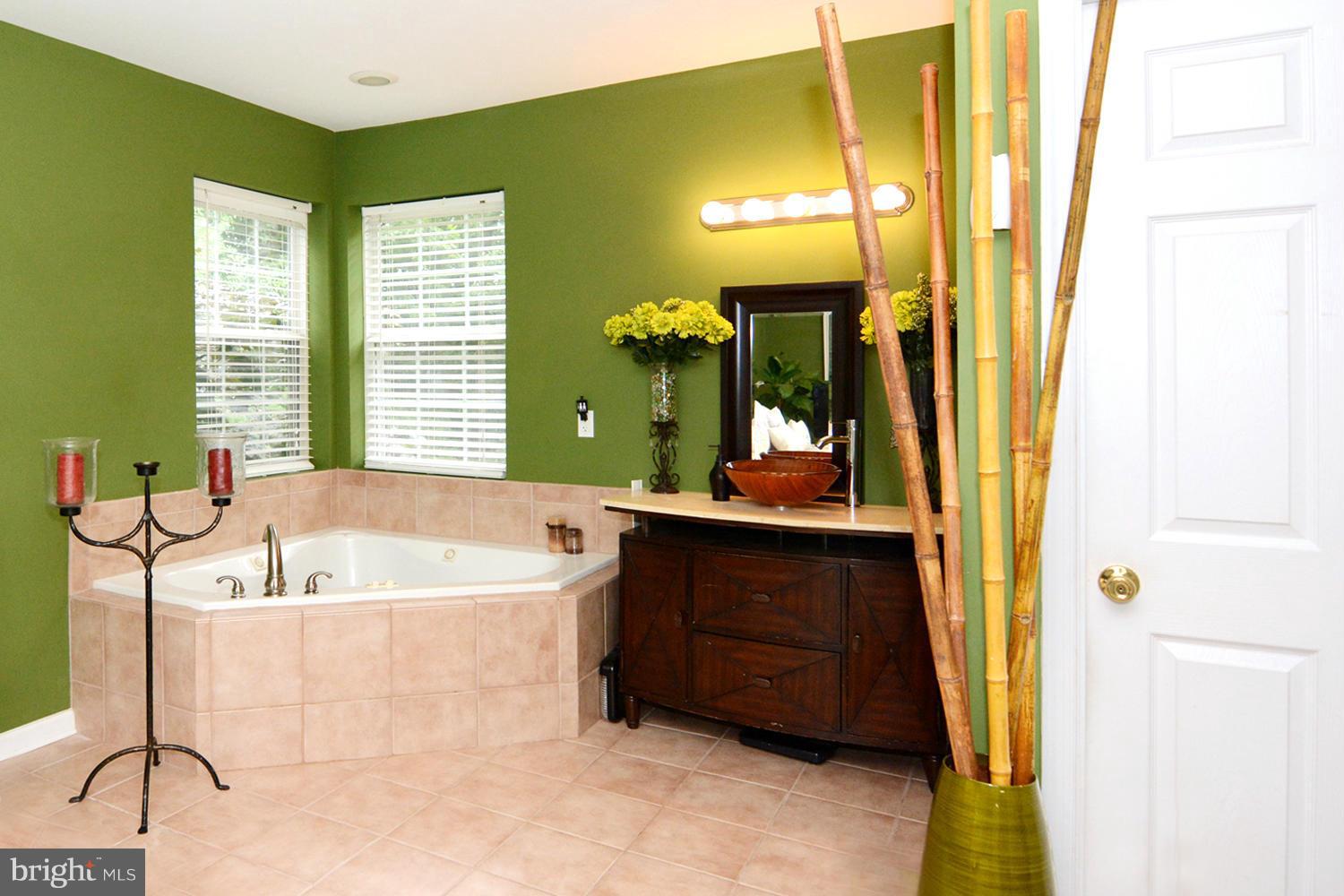 1247 Bacon Ridge Road Crownsville, MD 21032 - Photo 16 of 24 Master Bath w/Spa Tub and Artisan Vessel Sink