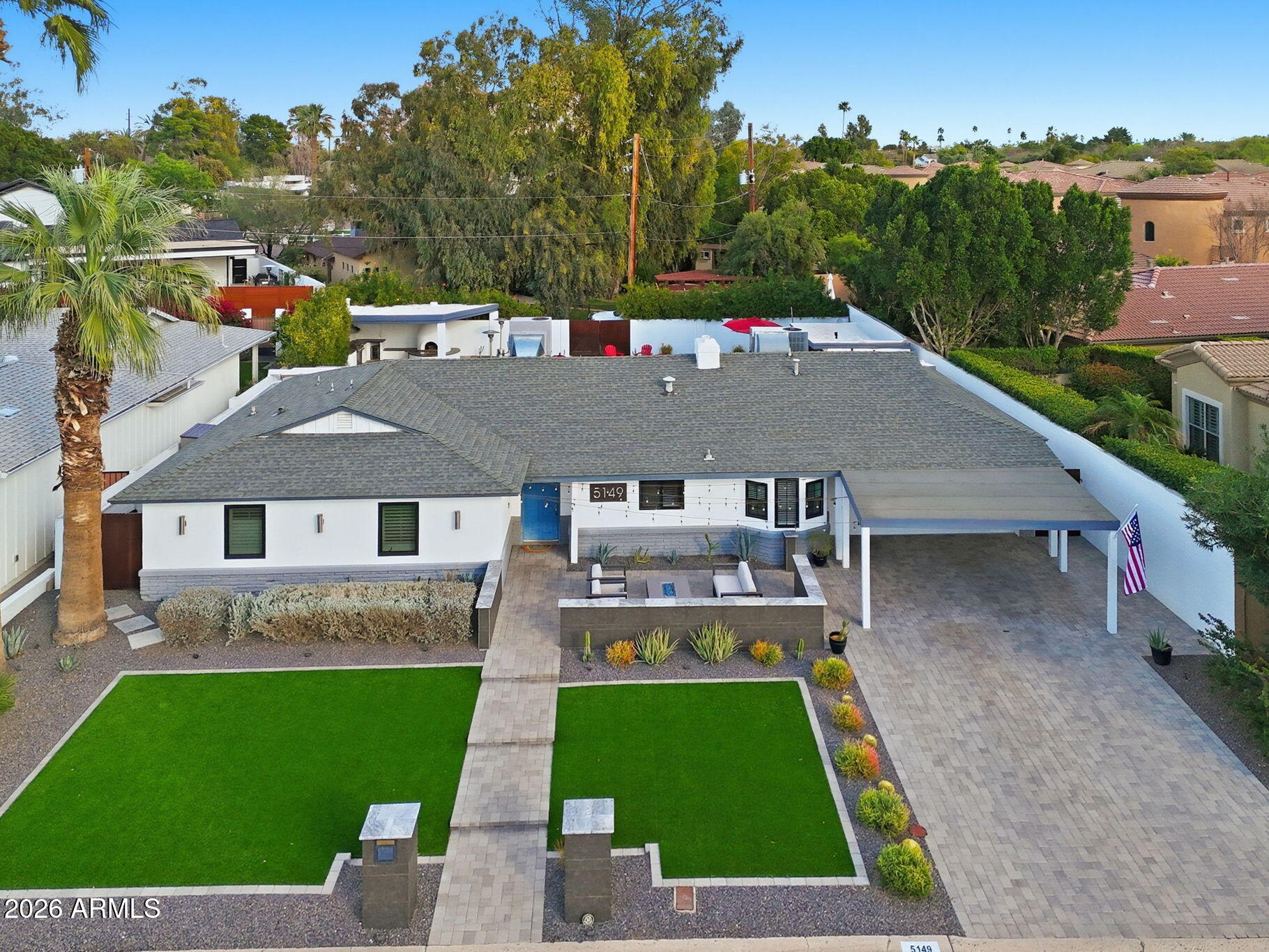 5149 North 34th Street Phoenix, AZ 85018 - Photo 9 of 70 an aerial view of a house