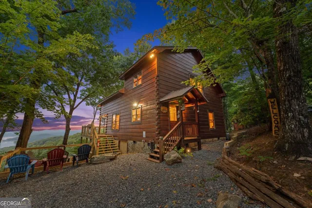 a view of a house with a patio