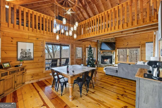 a view of a patio with swimming pool