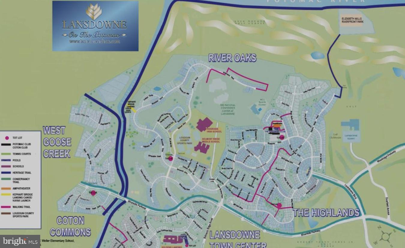 43295 Fieldsview Court Leesburg, VA 20176 - Photo 68 of 82 Lansdowne On The Potomac Map