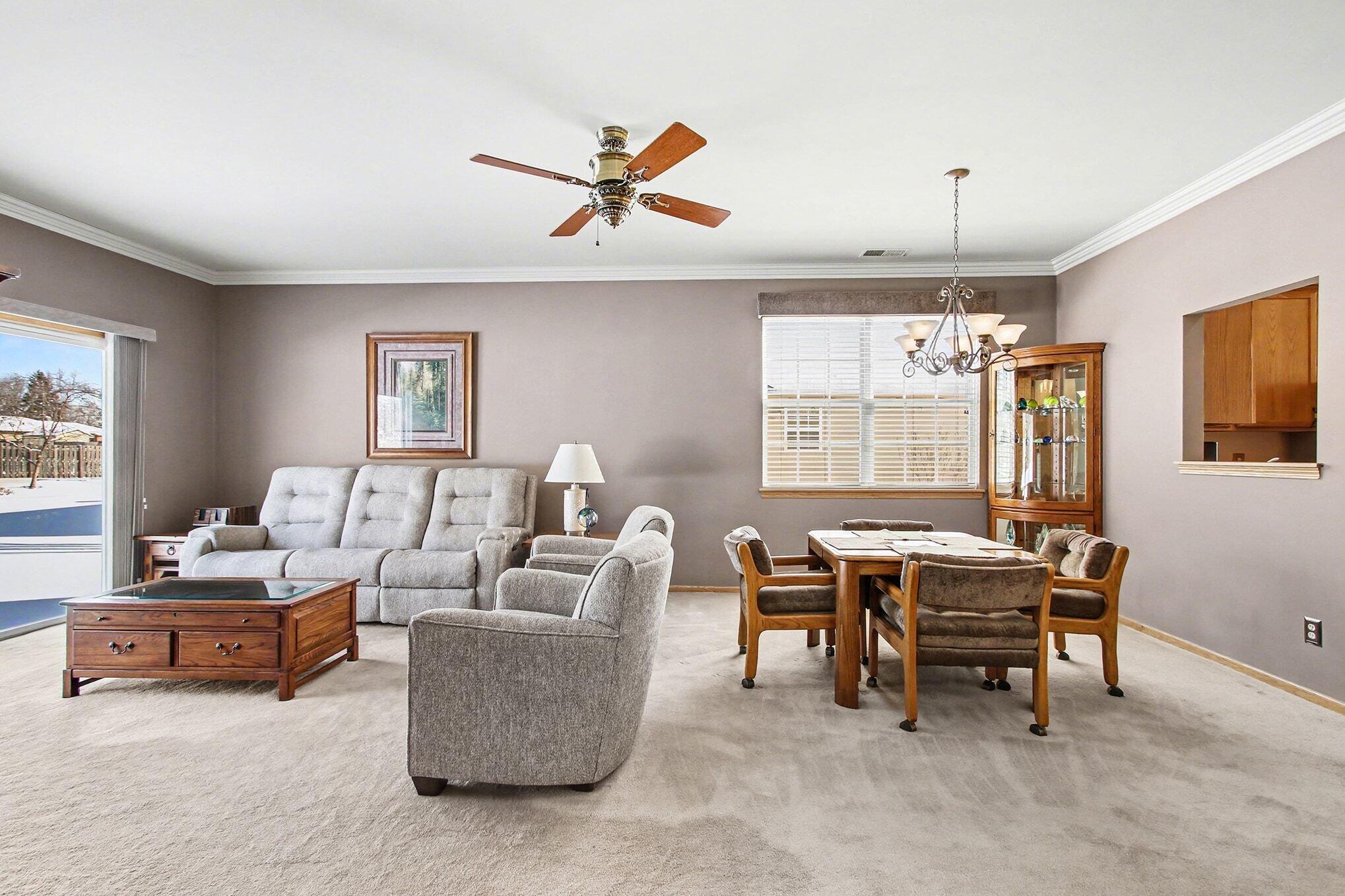 12310 80th Place Dyer, IN 46311 - Photo 14 of 37 a living room with furniture and a large window