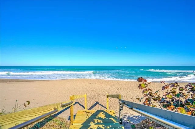 a view of an ocean from a terrace
