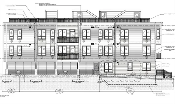 a view of a white building