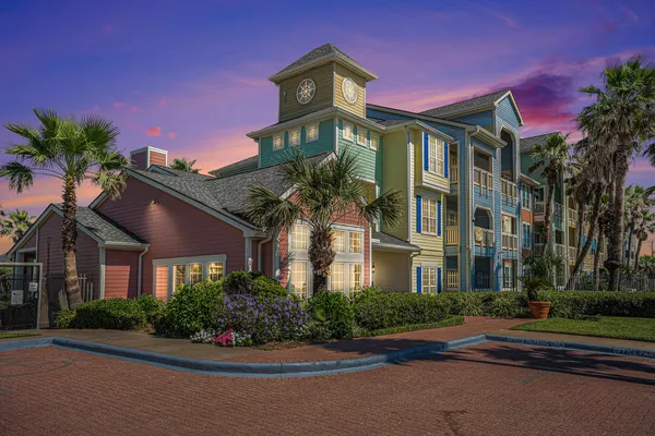 a front view of a multi story residential apartment building