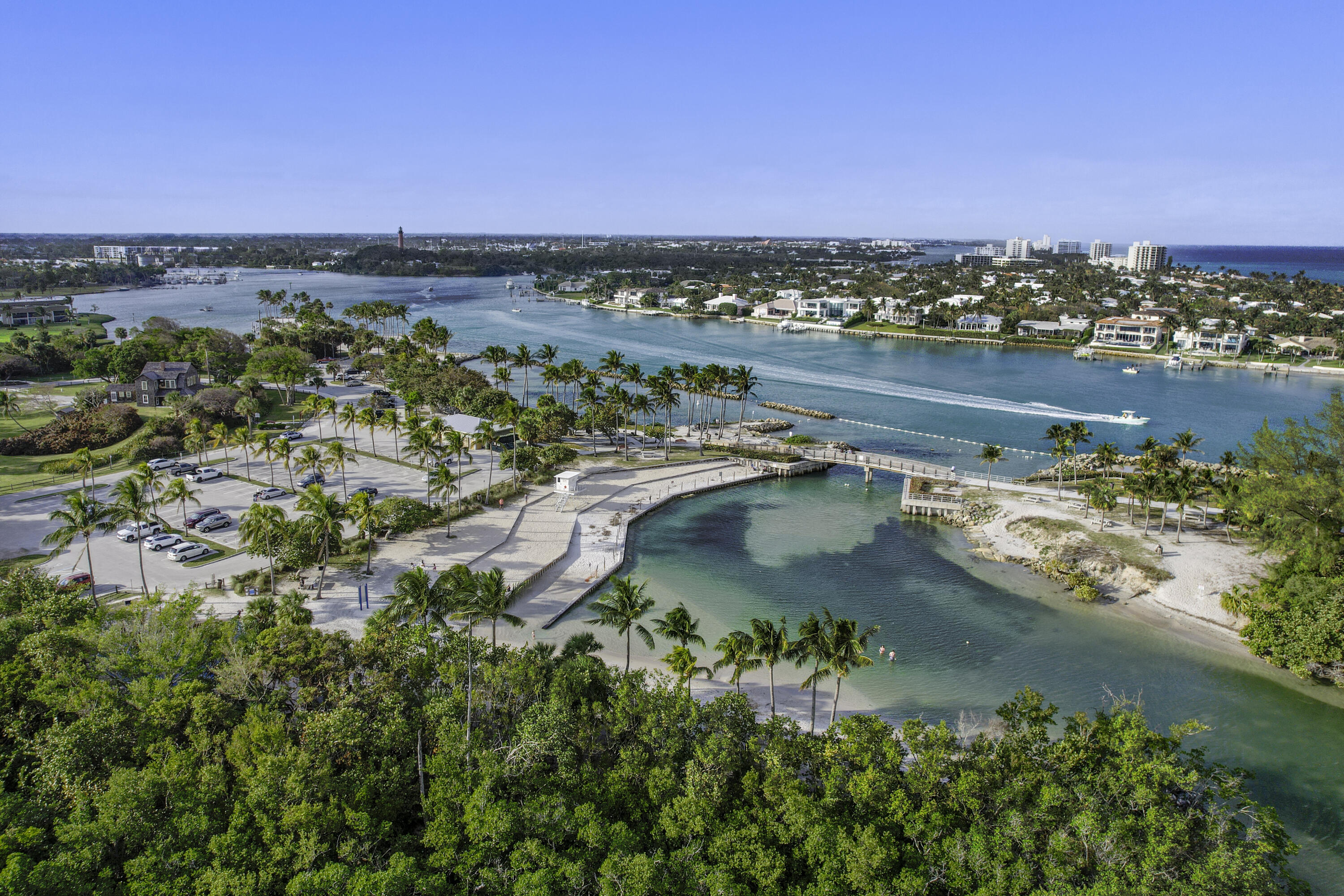 6279 Longleaf Pine Drive Jupiter, FL 33458 - Photo 28 of 33 an aerial view of residential houses with outdoor space and river