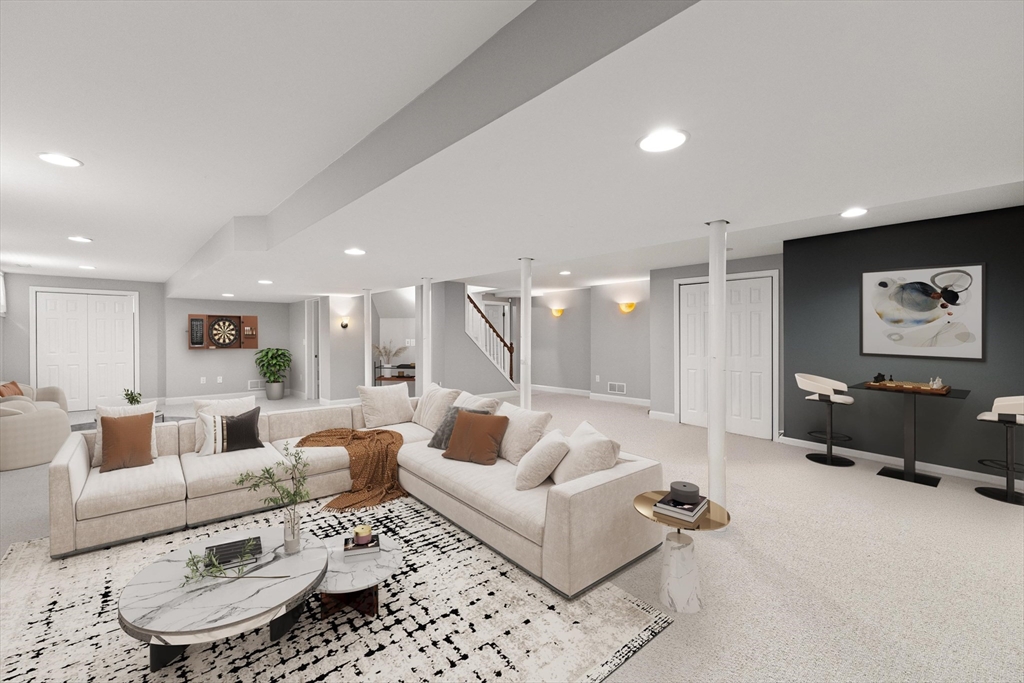 58 Mansfield Road Lynnfield, MA 01940 - Photo 33 of 42 a living room with furniture and a large window