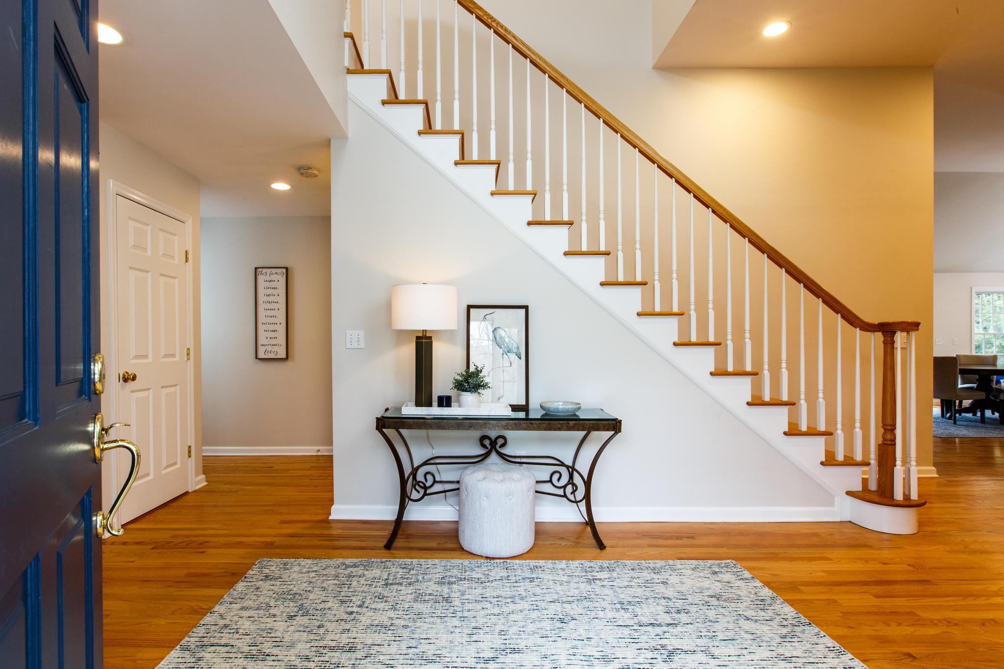 54 Rocky Brook Road New Canaan, CT 06840 - Photo 3 of 25 a view of entryway and hall with wooden floor