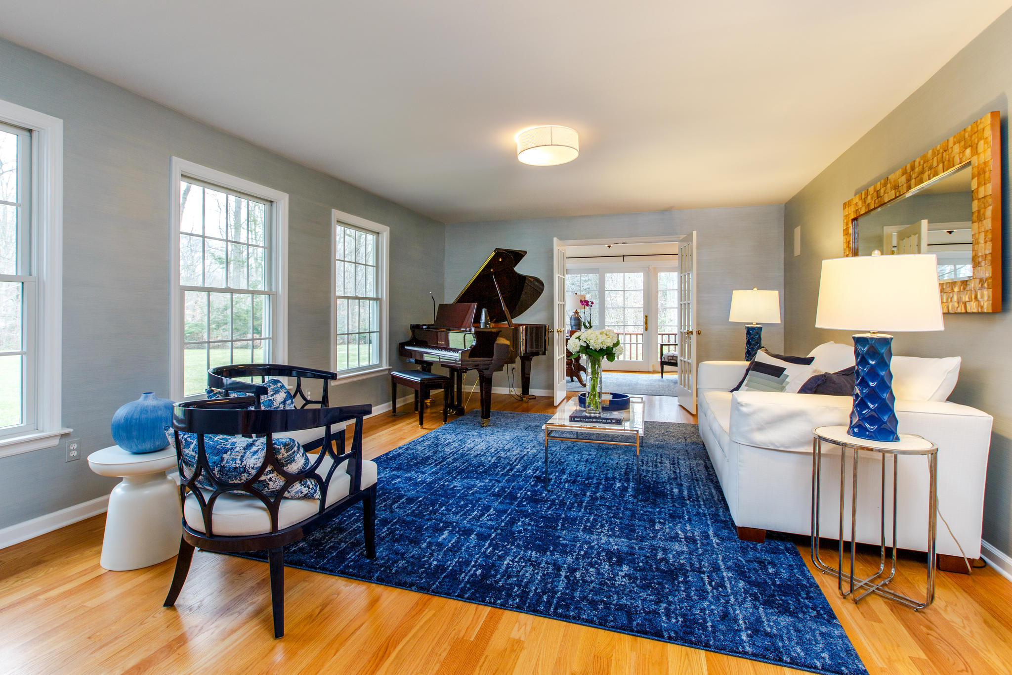 54 Rocky Brook Road New Canaan, CT 06840 - Photo 5 of 25 a living room with furniture and wooden floor