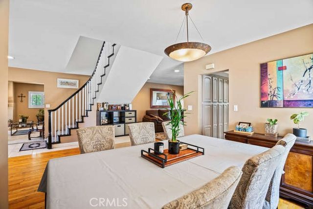 a bedroom with a bed and a closet