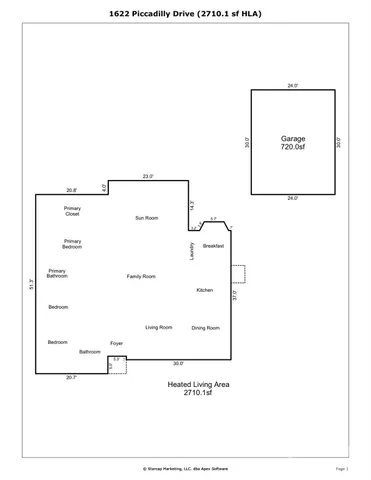 $679,000 | 1622 Piccadilly Drive, Charlotte, NC 28211