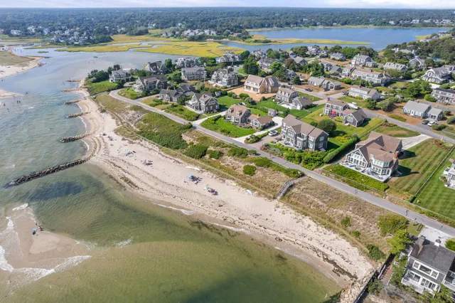 an aerial view of a city