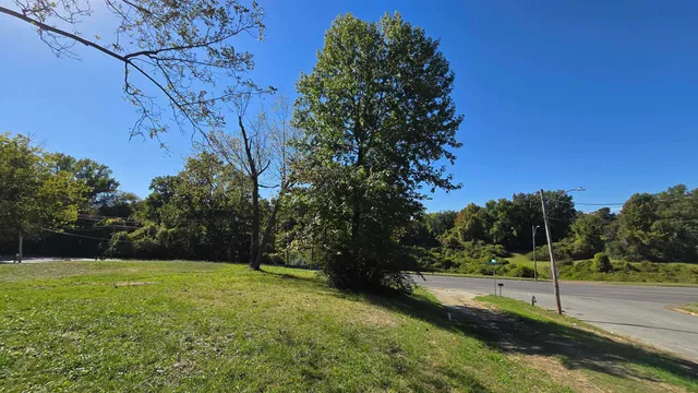 a view of an outdoor space and a yard