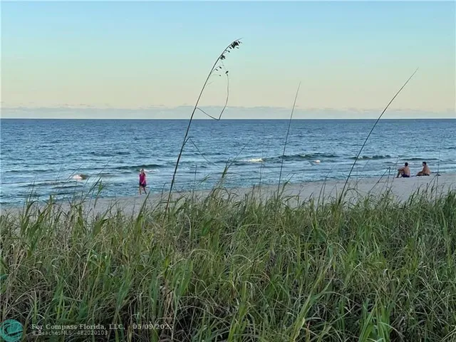a view of a field with a bridge