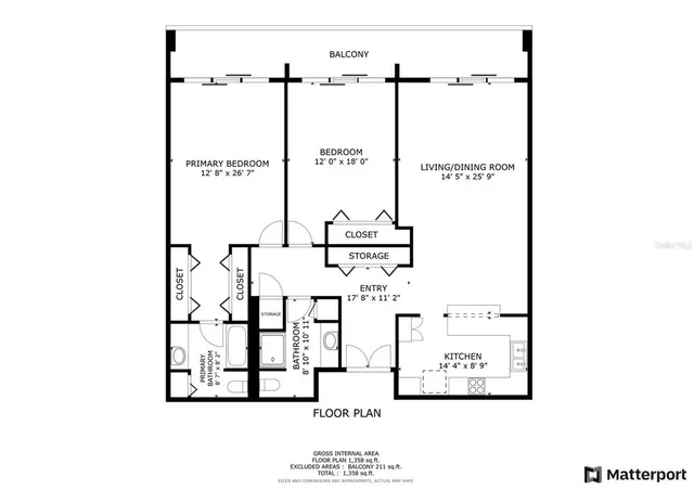 a view of a swimming pool with a lounge chair and tables