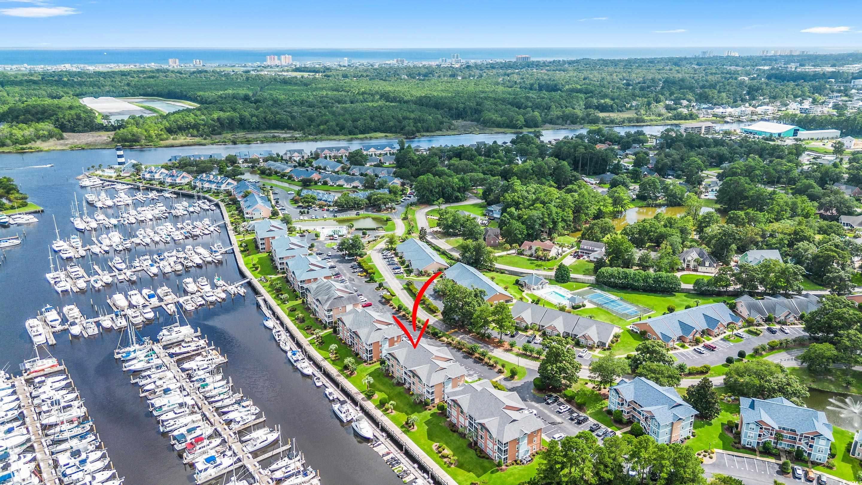4629 Lightkeepers Way, Unit 6L Little River, SC 29566 - Photo 3 of 36 View of property location with a nearby body of water and numerous boat docks