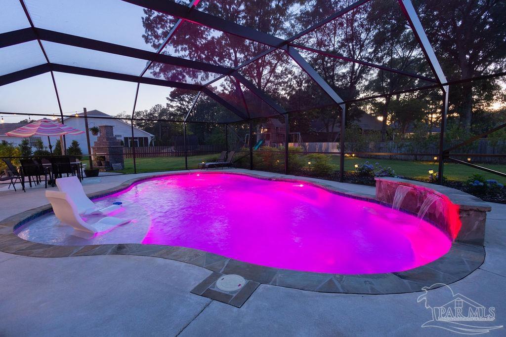 3059 Cobblestone Drive Pace, FL 32571 - Photo 39 of 45 a view of outdoor space with swimming pool