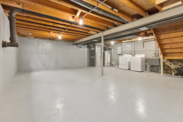 a view of storage and utility room