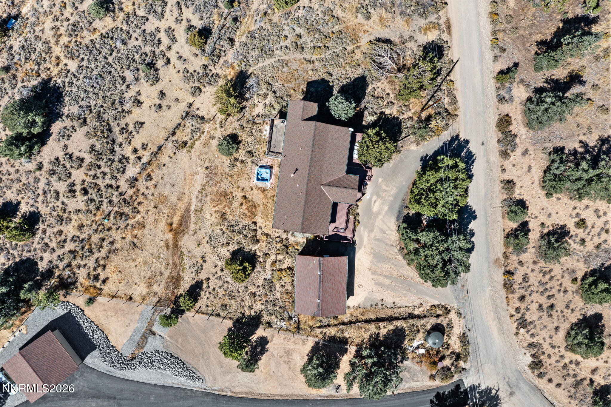 21361 Crestview Road Reno, NV 89521 - Photo 29 of 36 Aerial Birds Eye Lot Layout
