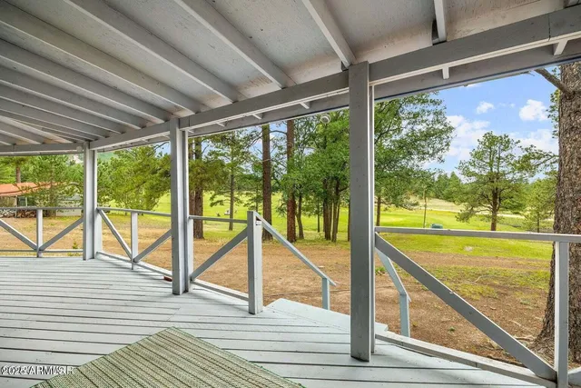 a view of a lake with a mountain in the back
