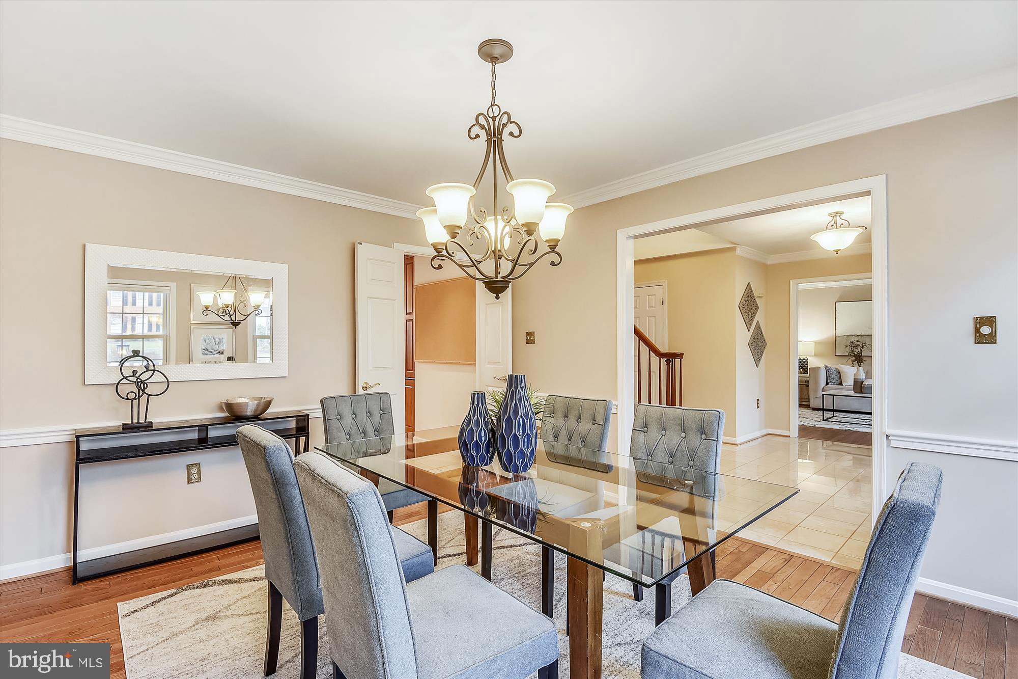 11874 Fawn Ridge Lane Reston, VA 20194 - Photo 27 of 75 a view of a a dining room with furniture window and wooden floor