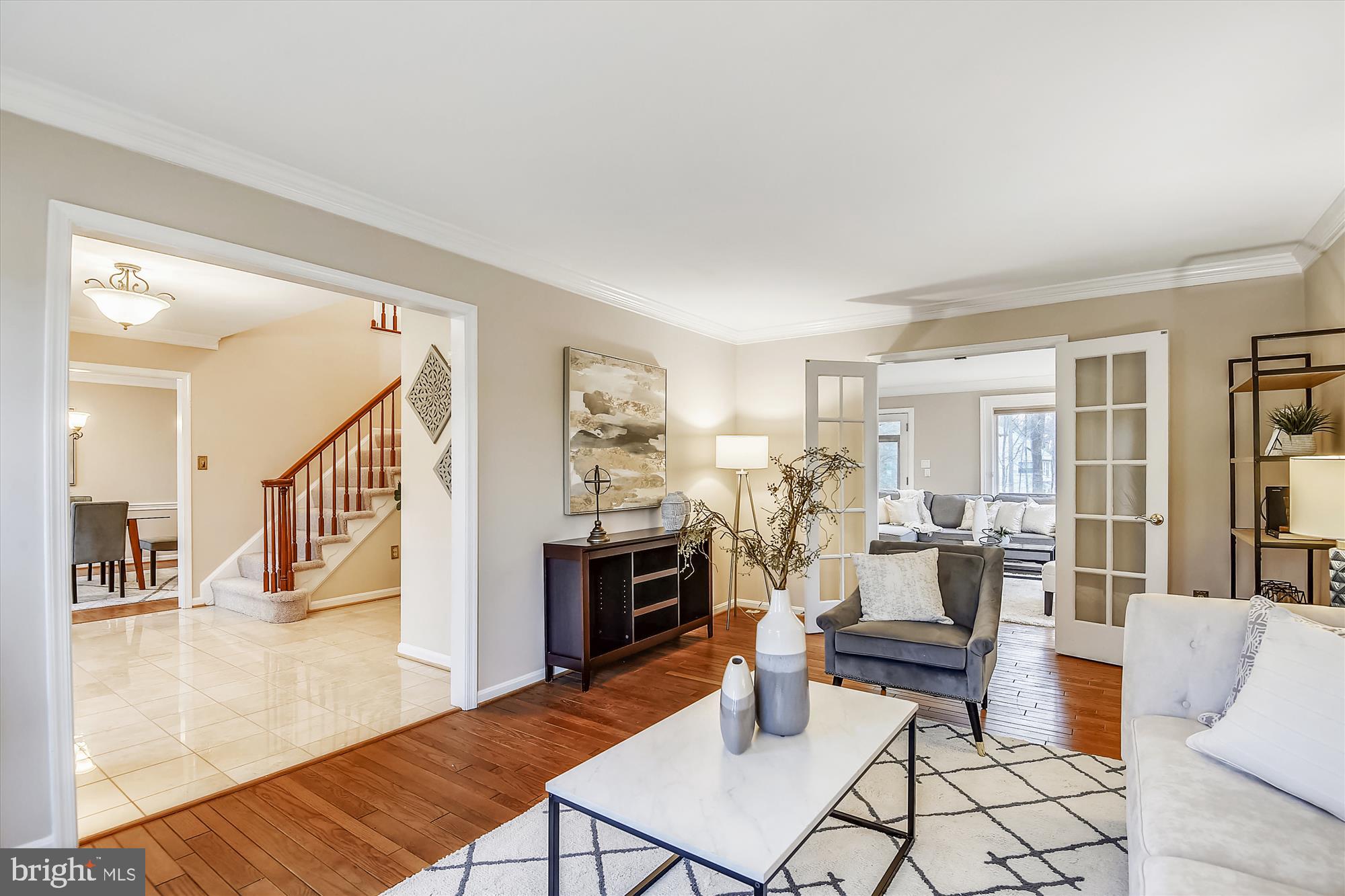 11874 Fawn Ridge Lane Reston, VA 20194 - Photo 4 of 75 a living room with fireplace furniture and a table
