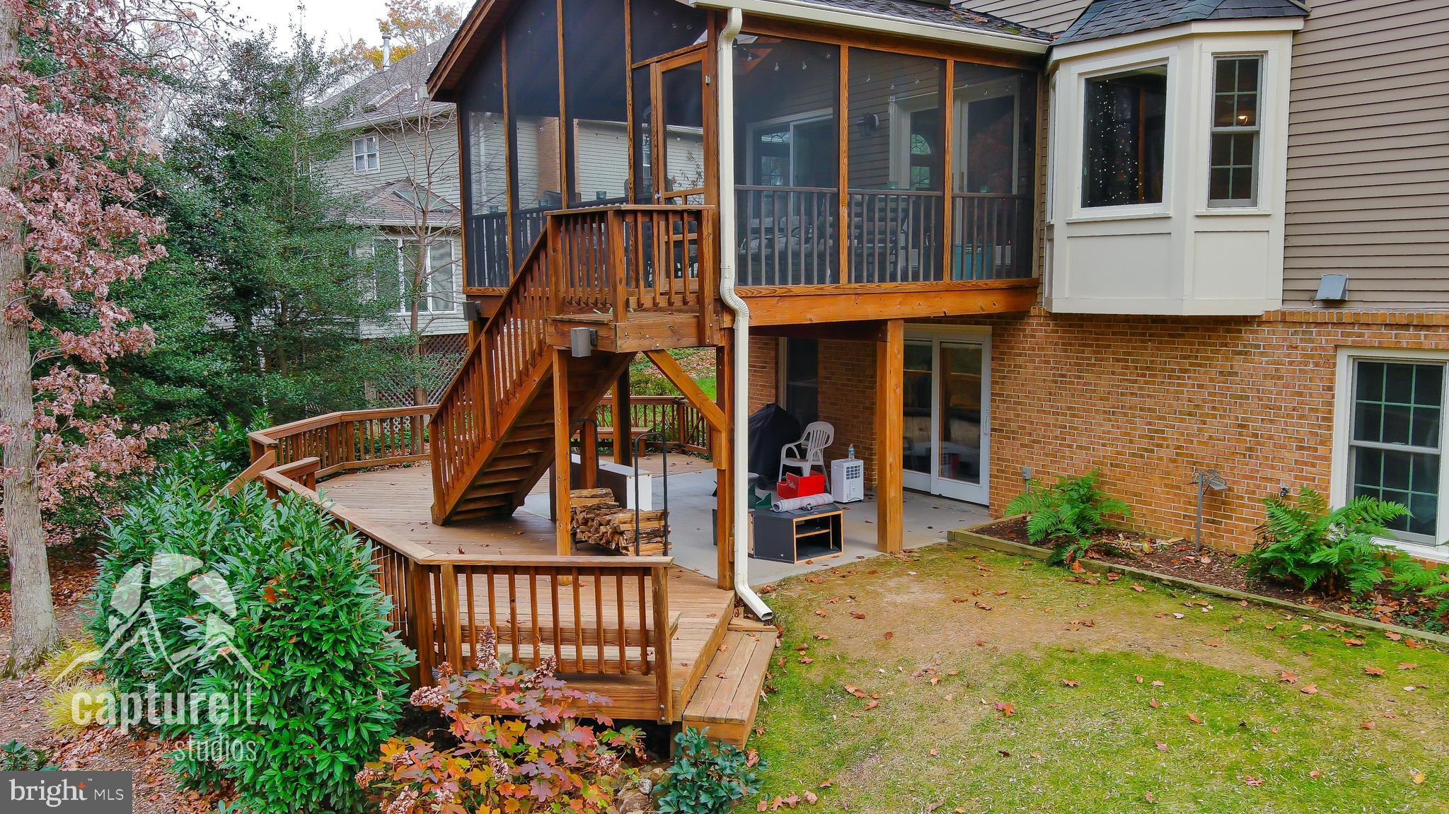 11874 Fawn Ridge Lane Reston, VA 20194 - Photo 62 of 75 Large screened porch and lower deck