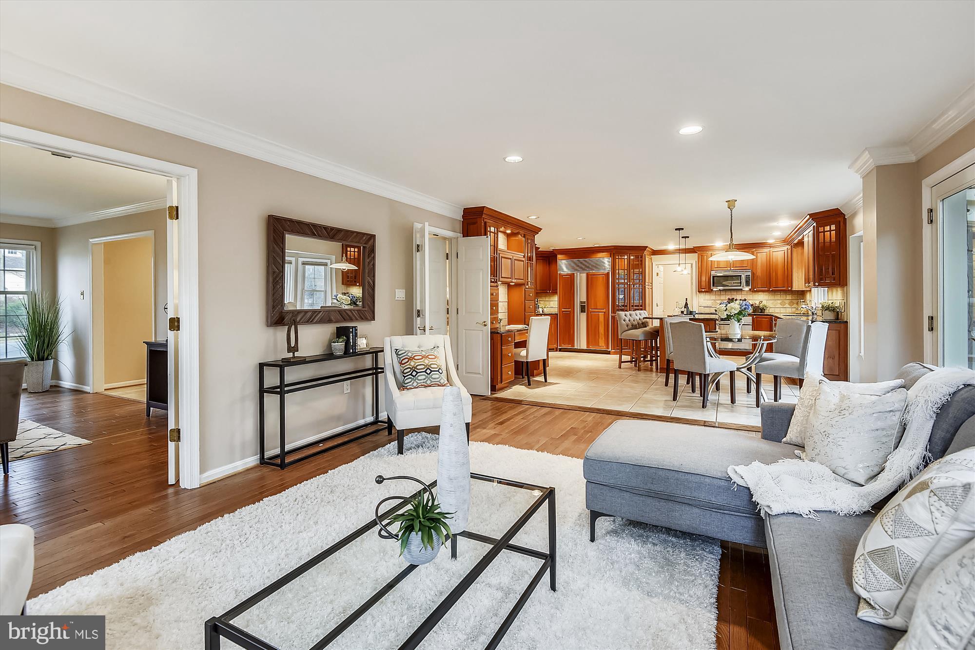 11874 Fawn Ridge Lane Reston, VA 20194 - Photo 8 of 75 a living room with furniture and wooden floor