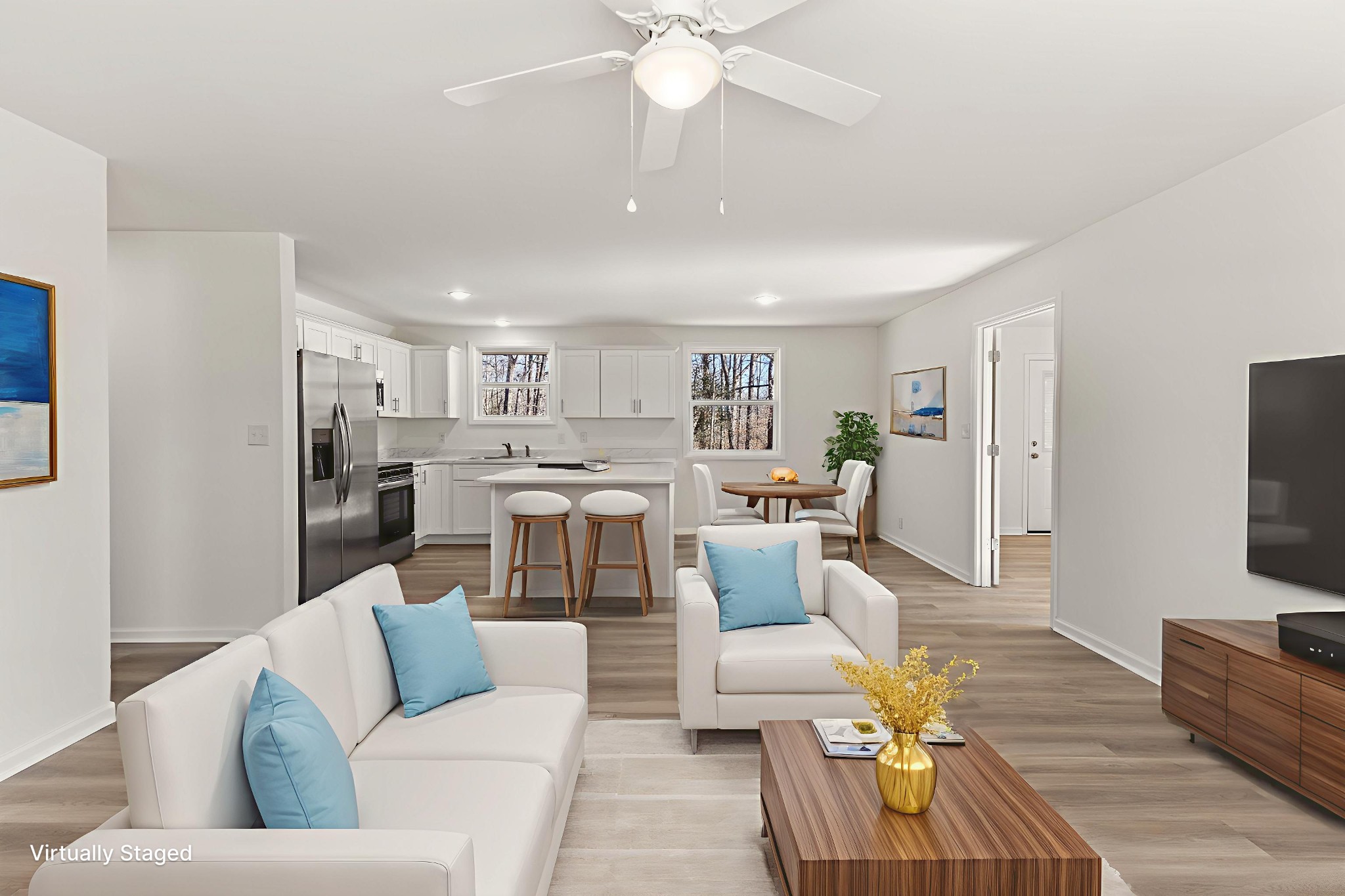 1029 Granada Road Ashland City, TN 37015 - Photo 2 of 34 a living room with furniture and a flat screen tv
