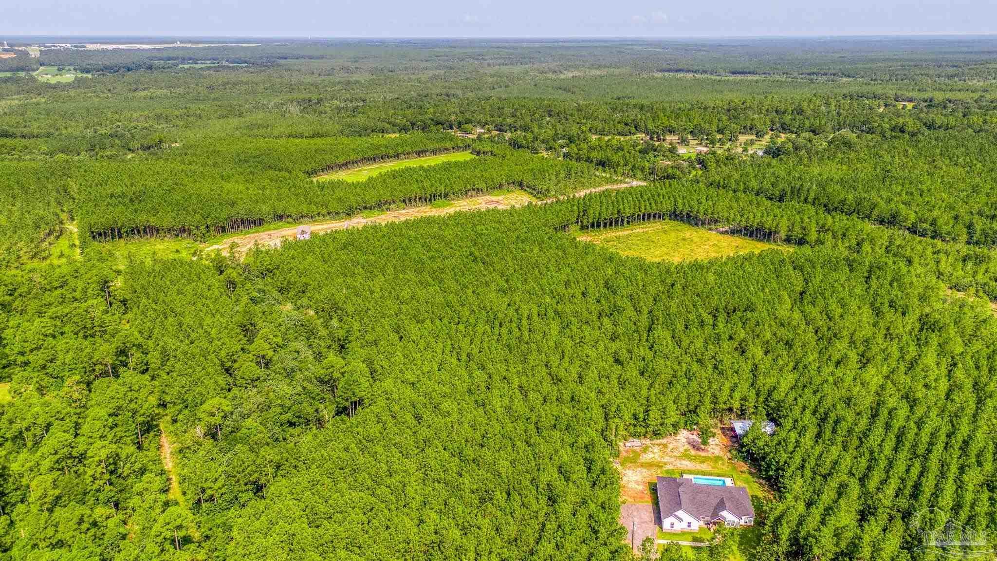Lot K South Indian Ford Road Milton, FL 32570 - Photo 2 of 3 a view of a lush green hillside and a houses