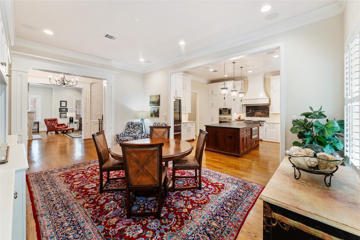 2109 Bancroft Lane Houston, TX 77027 - Photo 13 of 40 a living room with dining room and kitchen view