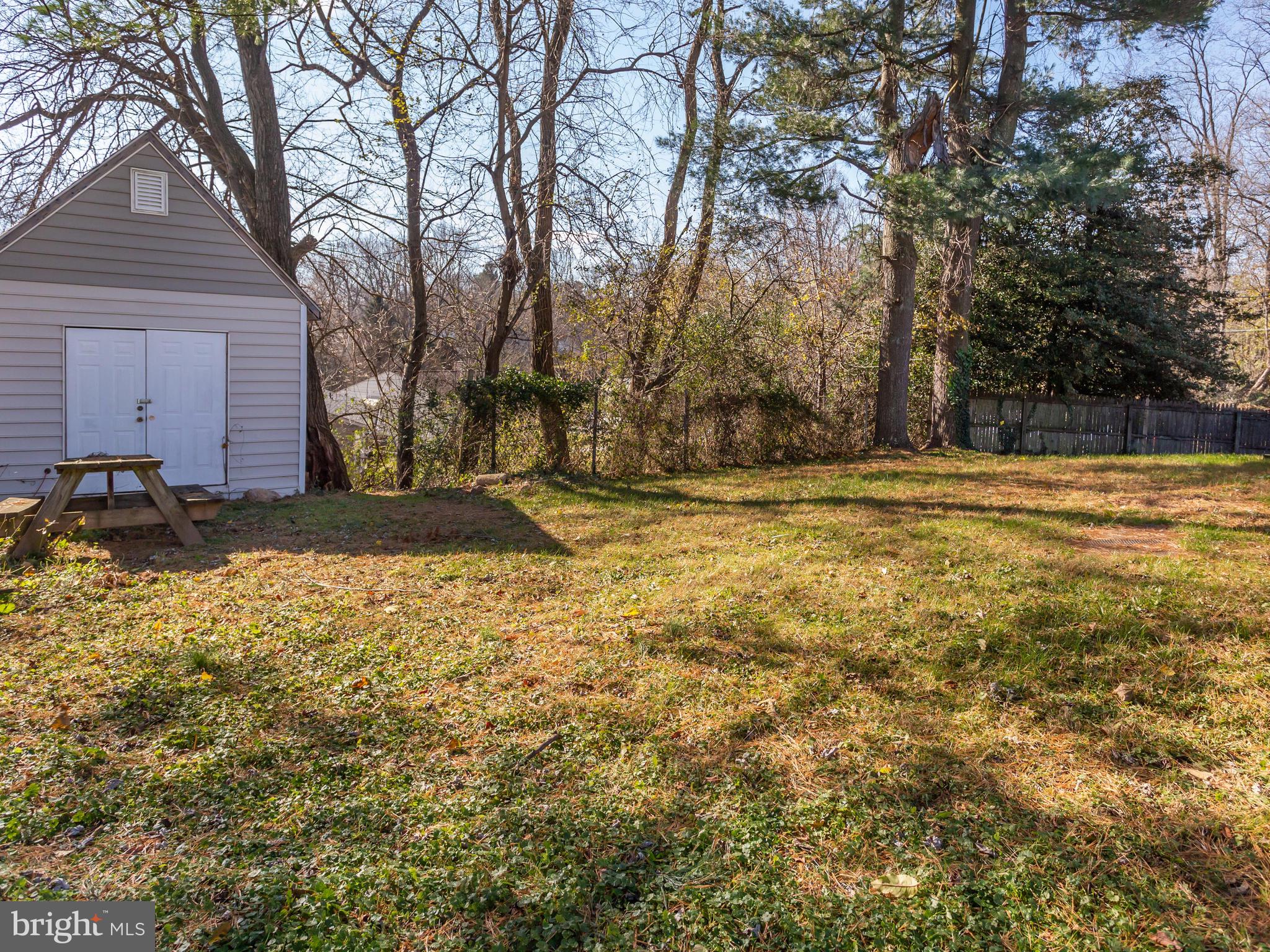 21 Millgate Road Owings Mills, MD 21117 - Photo 41 of 44 Large shed, large private, tree lined, fenced in..