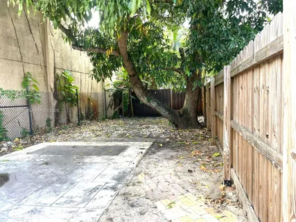 a backyard of a house