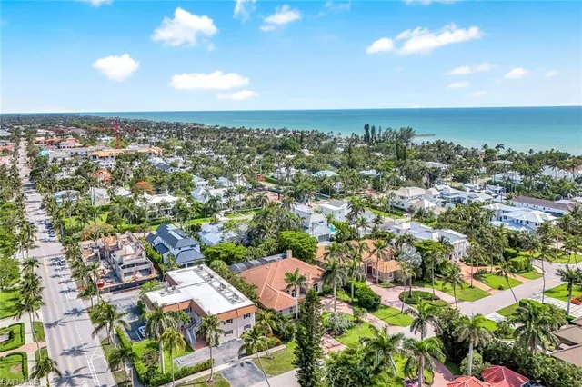 an aerial view of a city