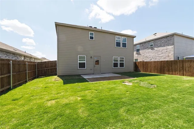 a backyard of a house